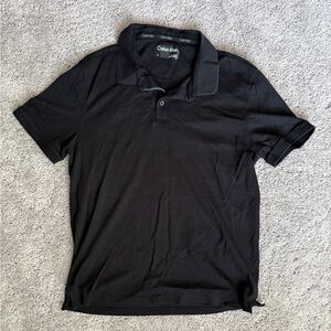 Calvin Klein Men's Polo Shirt in Black
